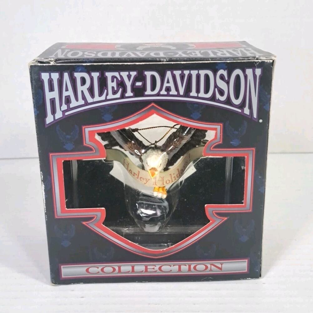Harley Davidson Holiday Ornament Eagle Logo 3" Collectible Christmas Decor 1999